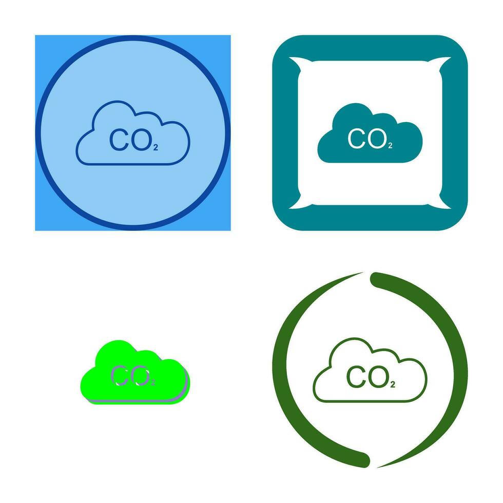 ícone de vetor de dióxido de carbono