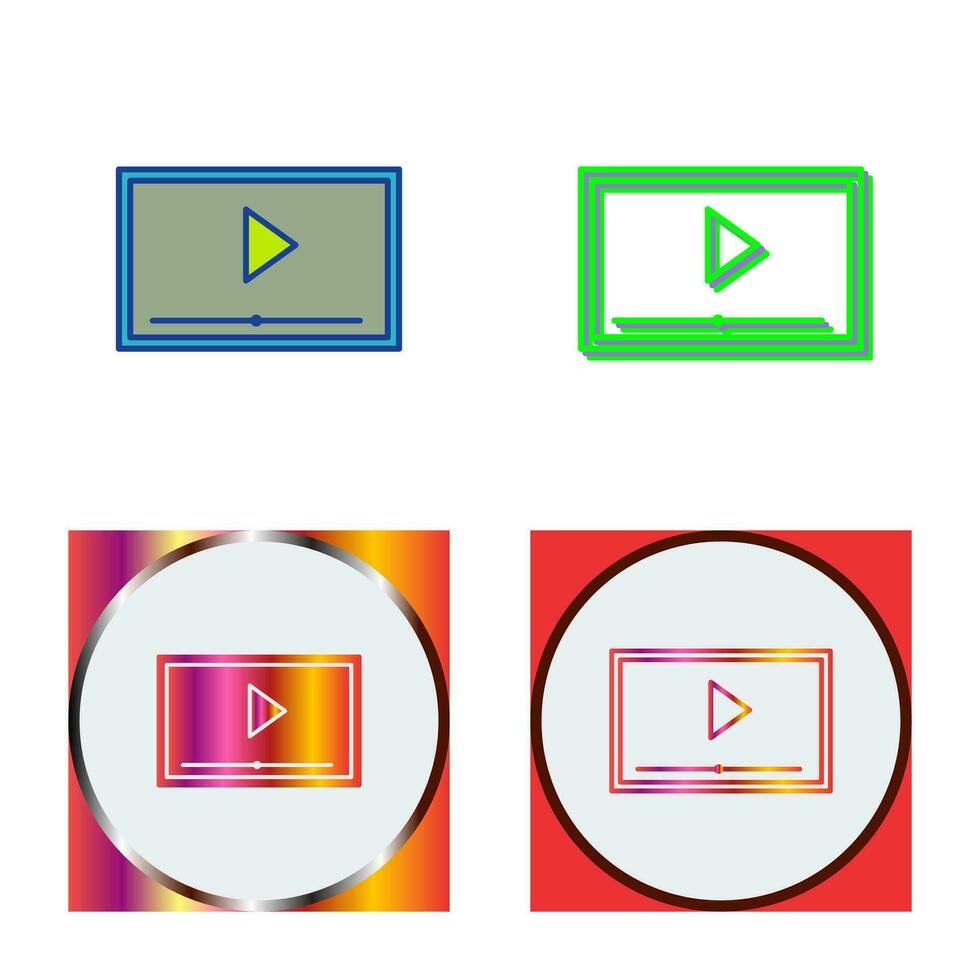 ícone de vetor de triagem de vídeo