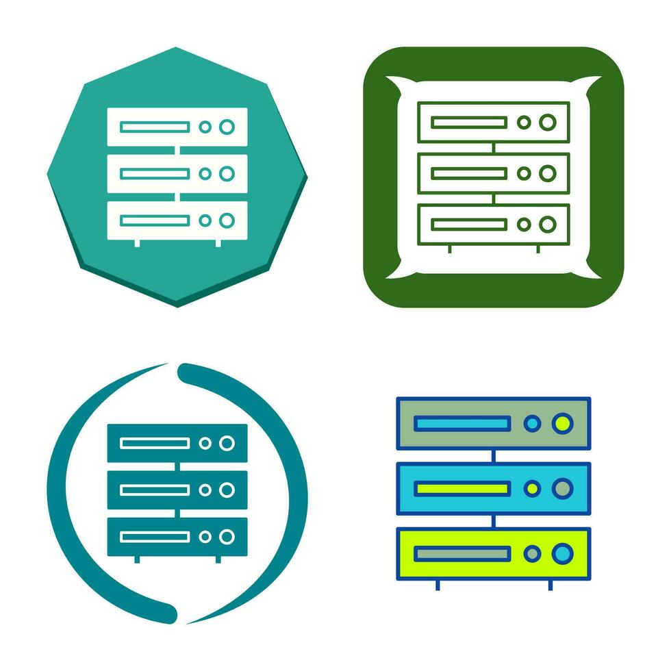 ícone de vetor de servidor exclusivo