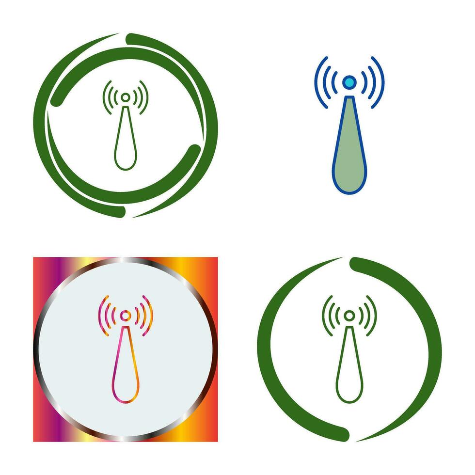 ícone de vetor de radiação não ionizante