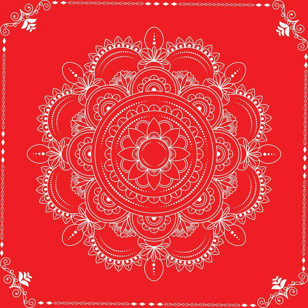 ornamental luxo mandala padronizar. vetor