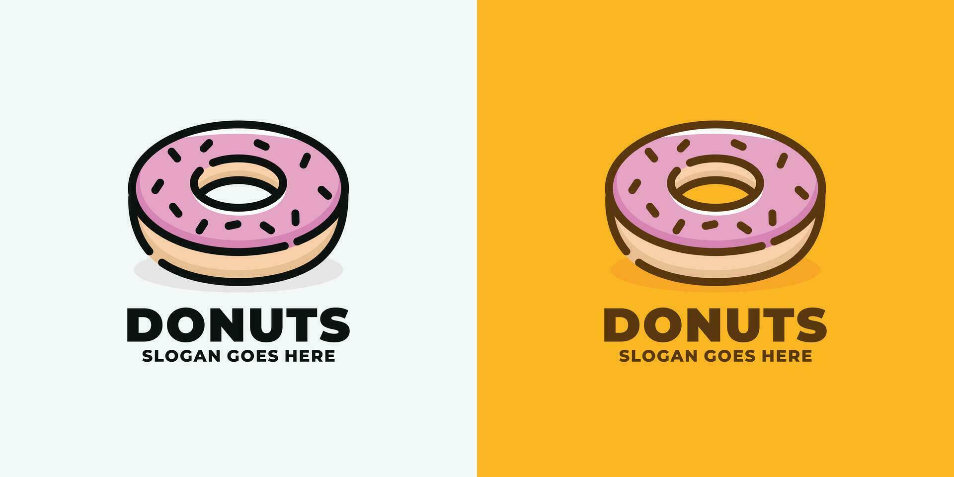 rosquinha logotipo Projeto vetor ilustração