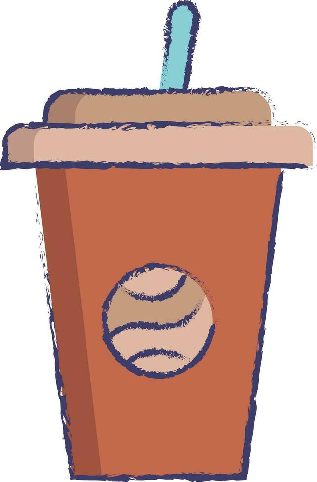 ilustração vetorial desenhada à mão de café vetor