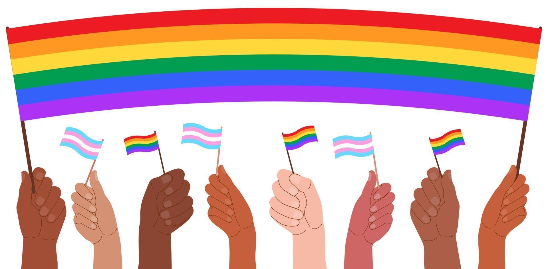 Parada do orgulho LGBT. vetor