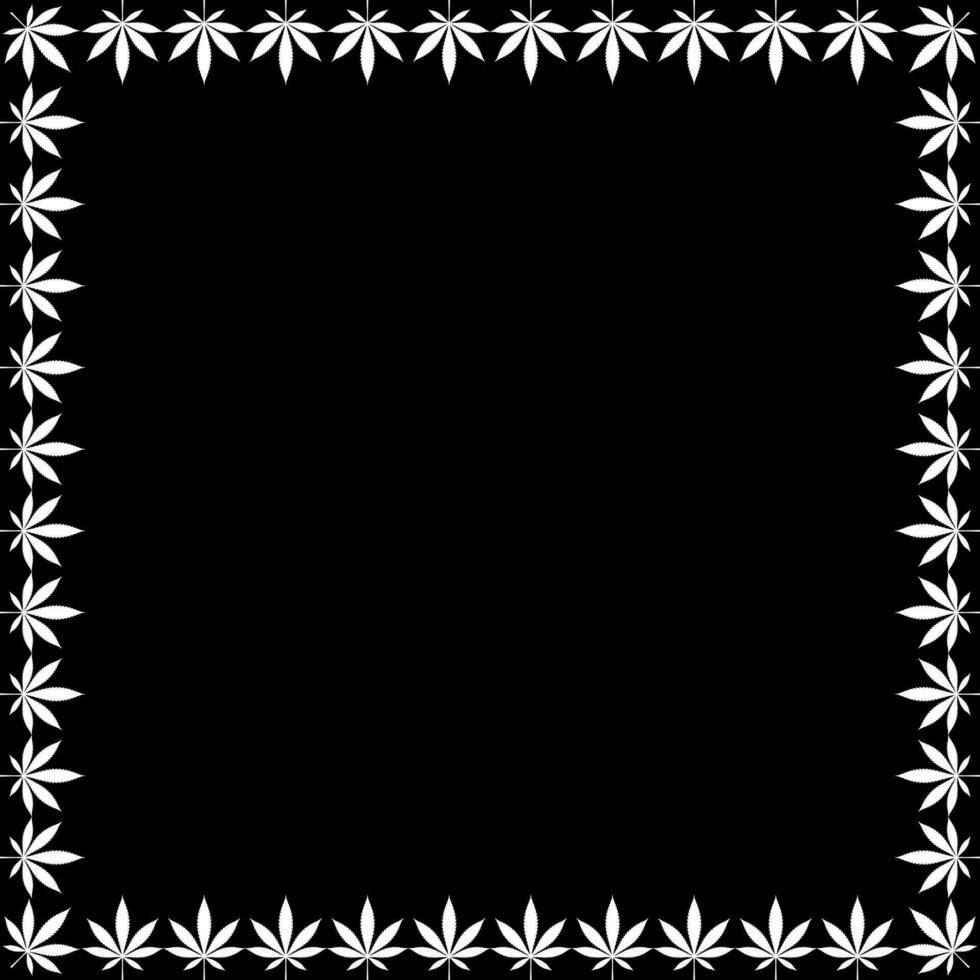 quadro, Armação trabalhos crio a partir de cannabis Além disso conhecido Como maconha folha silhueta, pode usar para decoração, ornamentado, fundo, quadro, espaço para texto do imagem, ou gráfico Projeto. vetor ilustração