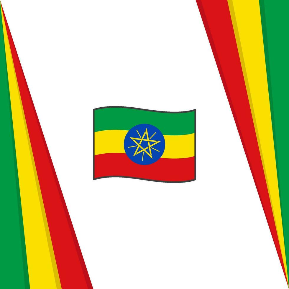 Etiópia bandeira abstrato fundo Projeto modelo. Etiópia independência dia bandeira social meios de comunicação publicar. Etiópia bandeira vetor