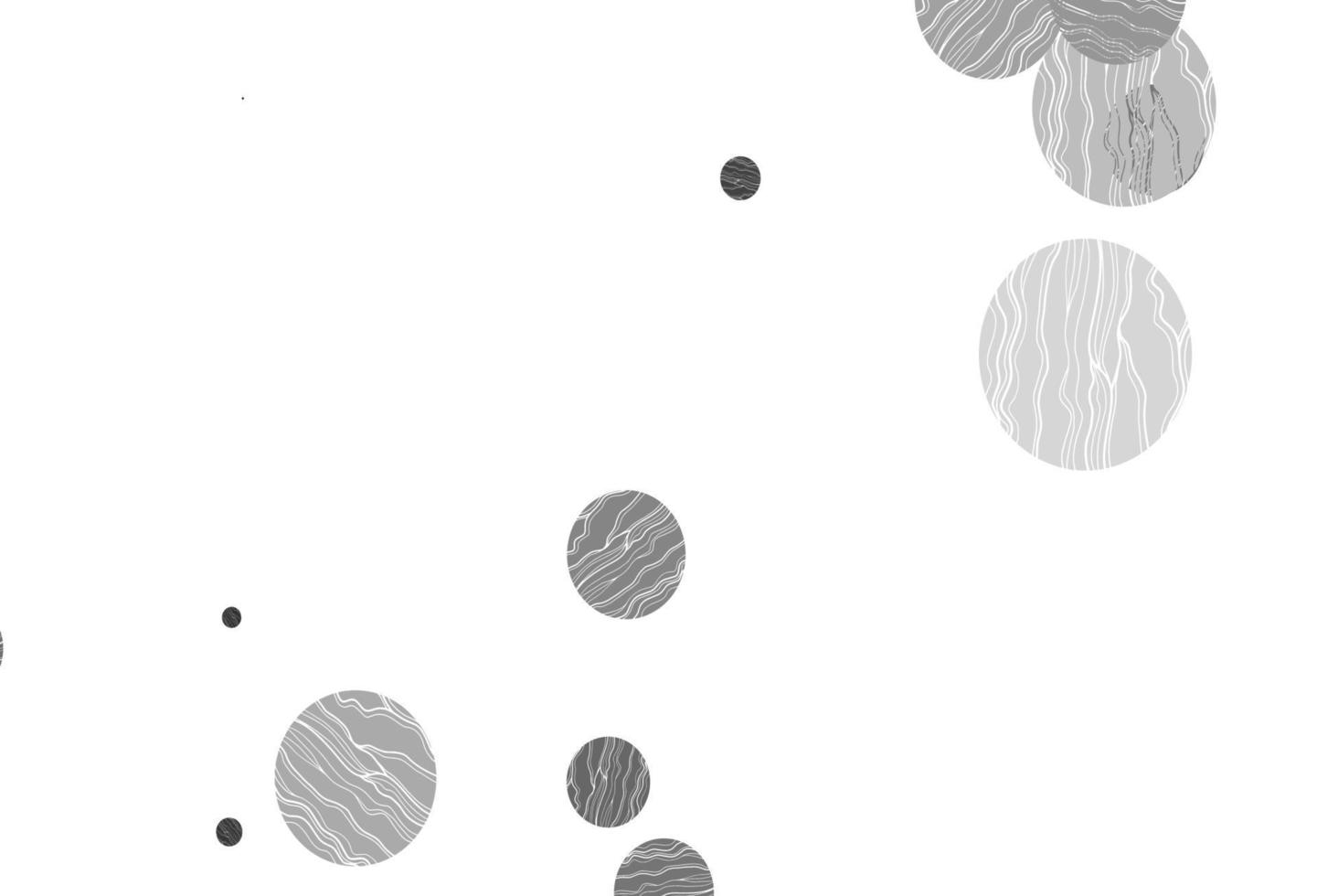 modelo de vetor cinza claro prata com círculos.