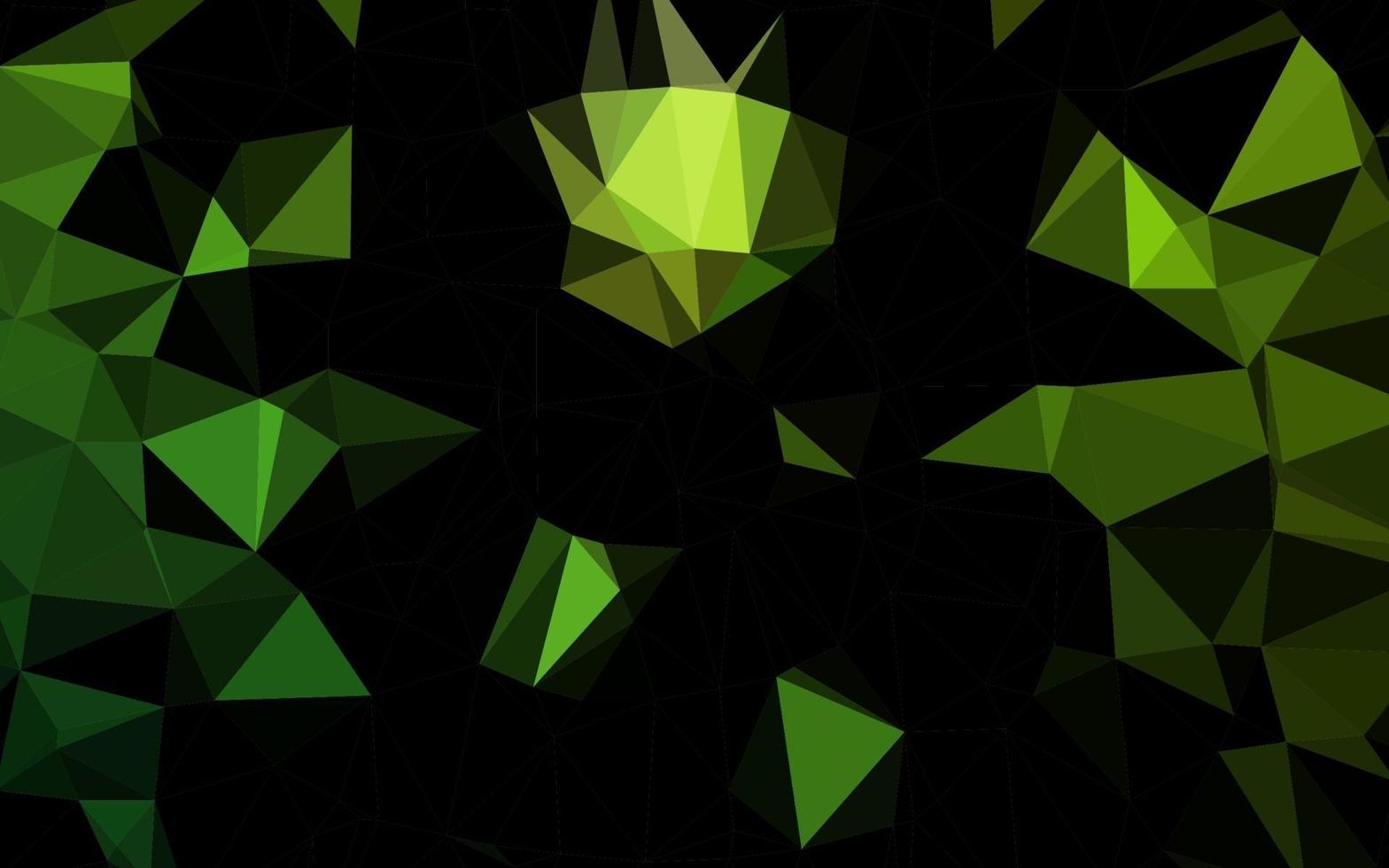 luz verde vetor poligonal padrão.