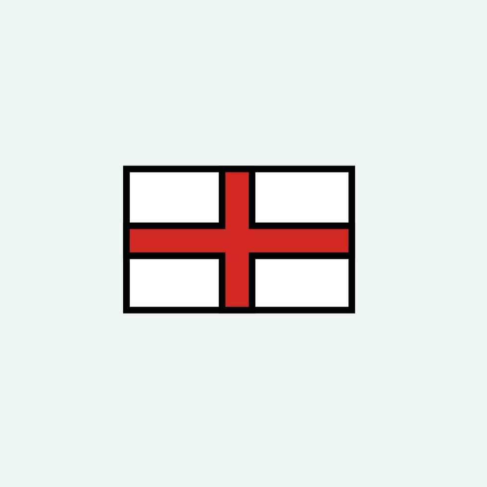 Inglaterra bandeira ícone vetor