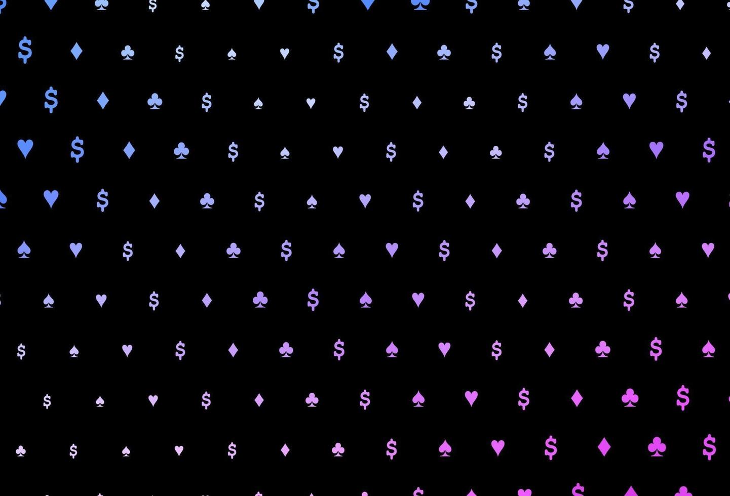 fundo vector rosa escuro, azul com sinais de cartões.