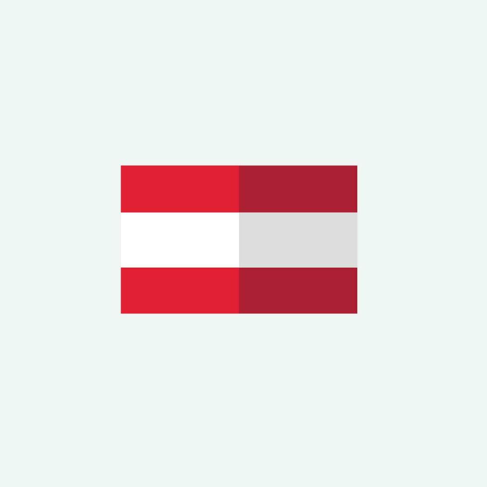 ícone da bandeira da Áustria vetor