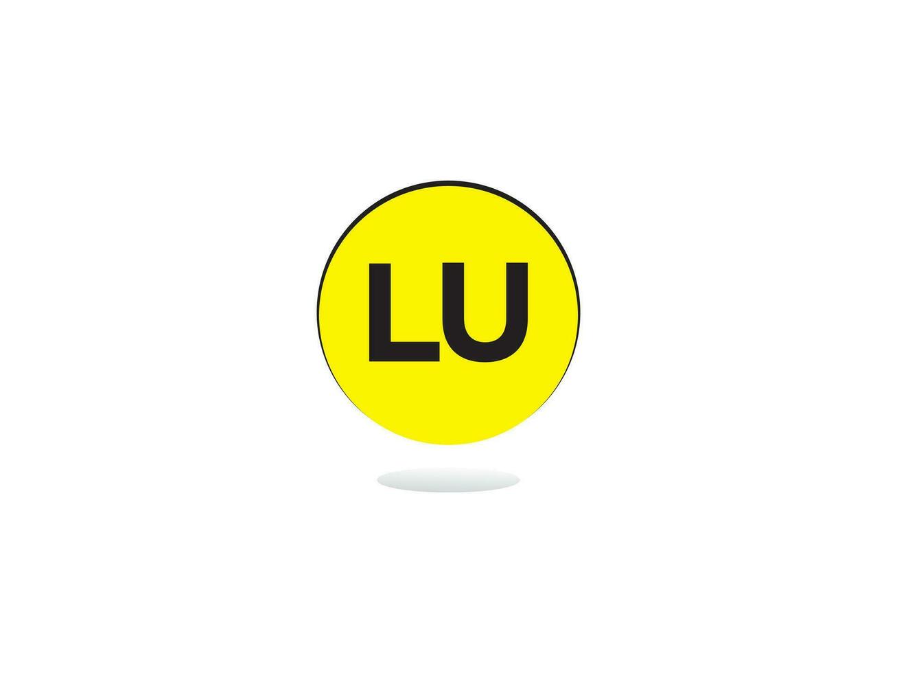 moderno Lu logotipo carta vetor imagem Projeto para você