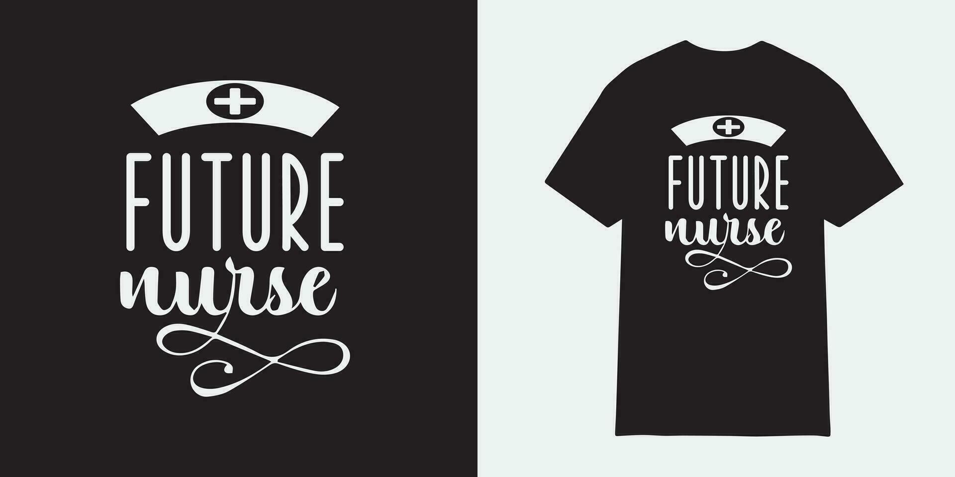 futuro enfermeira camiseta projeto, enfermeira sublimação png, free-ish, Preto história png, cortar arquivos para cricut, silhueta, tipografia enfermeira vetor, enfermeira t camisa Projeto vetor