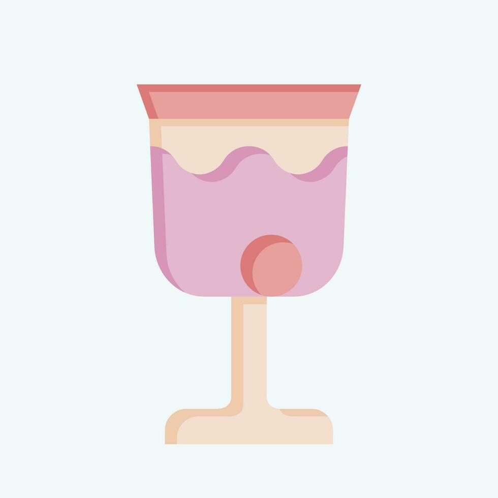 ícone vinho. relacionado para Poção símbolo. plano estilo. simples Projeto editável. simples ilustração vetor