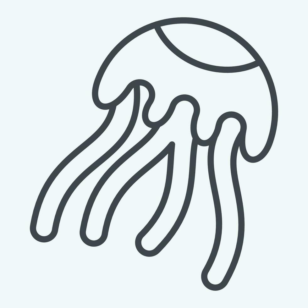 ícone medusa. relacionado para Poção símbolo. linha estilo. simples Projeto editável. simples ilustração vetor