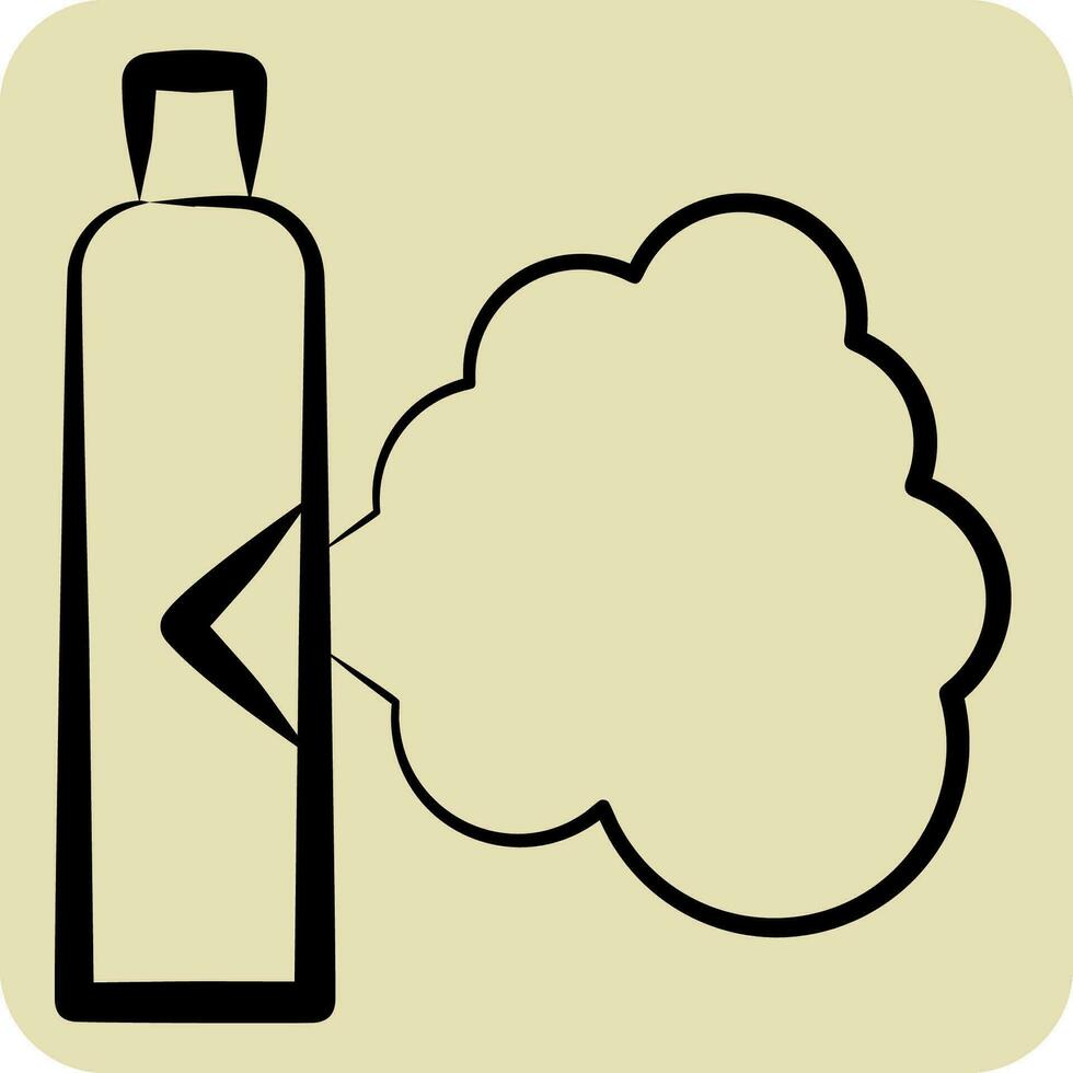 ícone gás. relacionado para Poção símbolo. mão desenhado estilo. simples Projeto editável. simples ilustração vetor