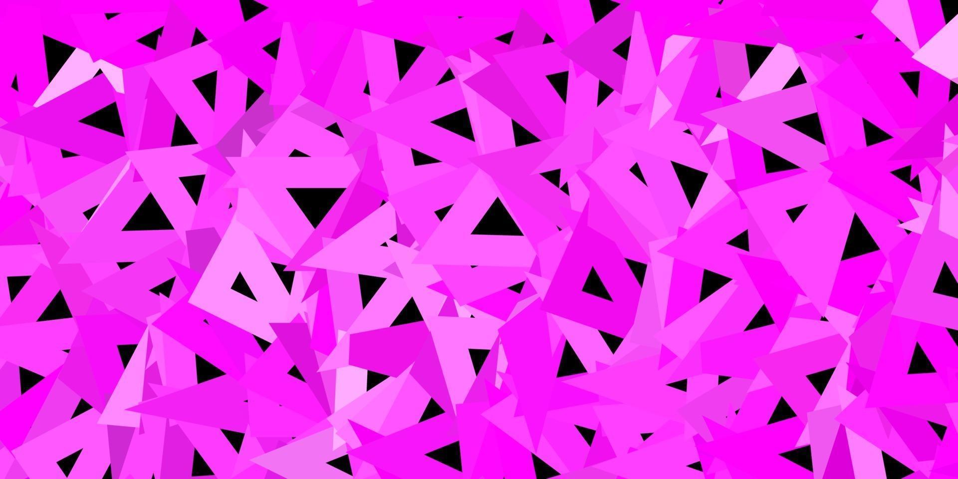 modelo de triângulo abstrato de vetor roxo claro.
