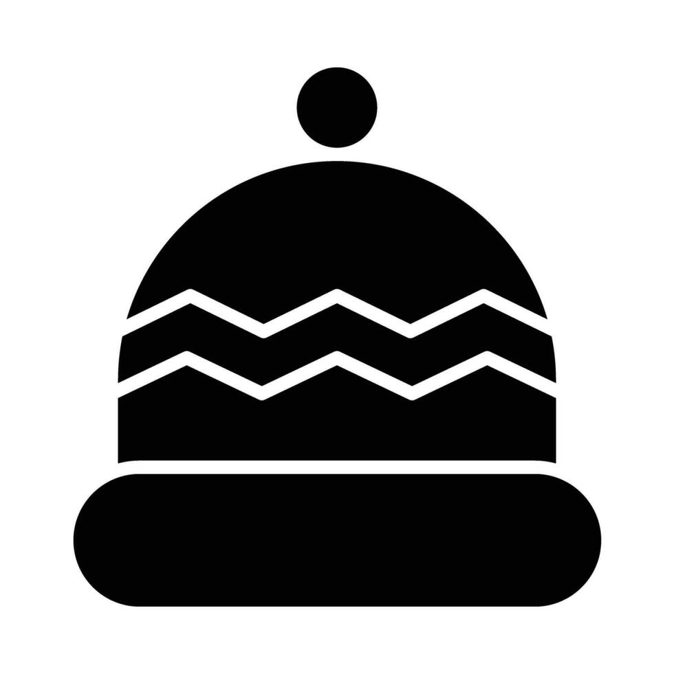 snood chapéu vetor glifo ícone para pessoal e comercial usar.