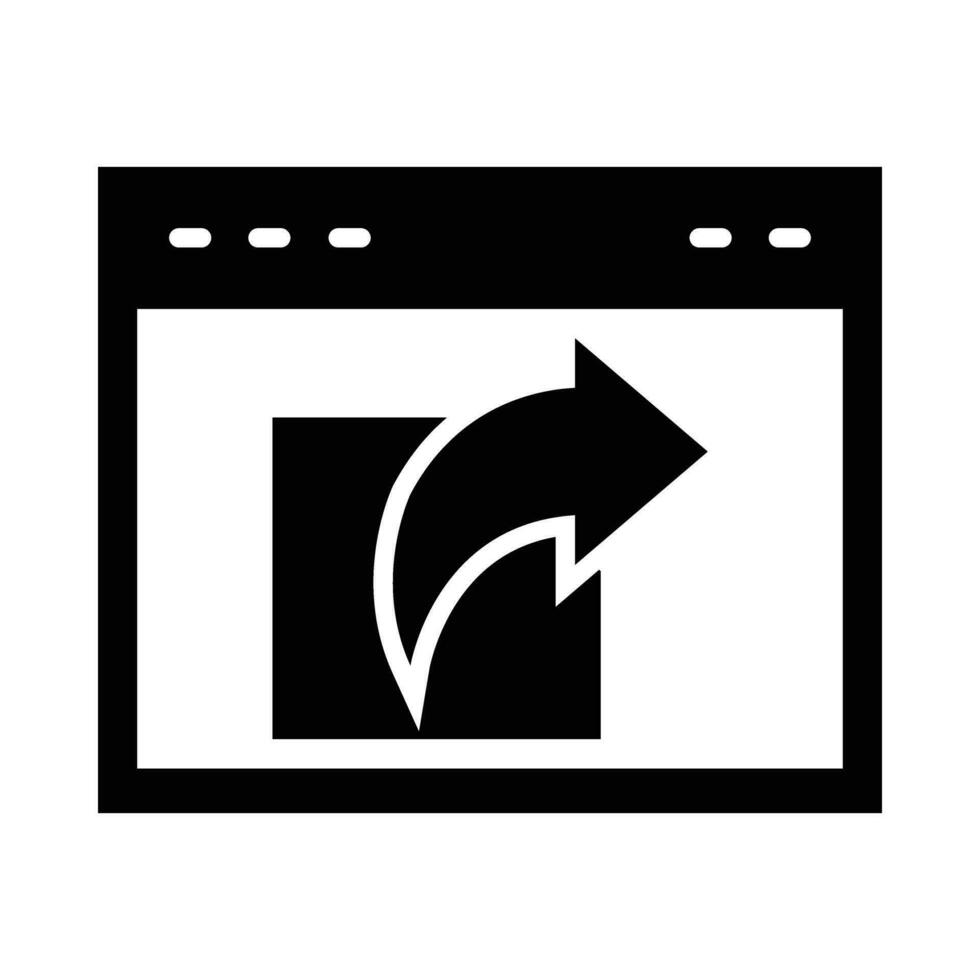 compartilhar vetor glifo ícone para pessoal e comercial usar.