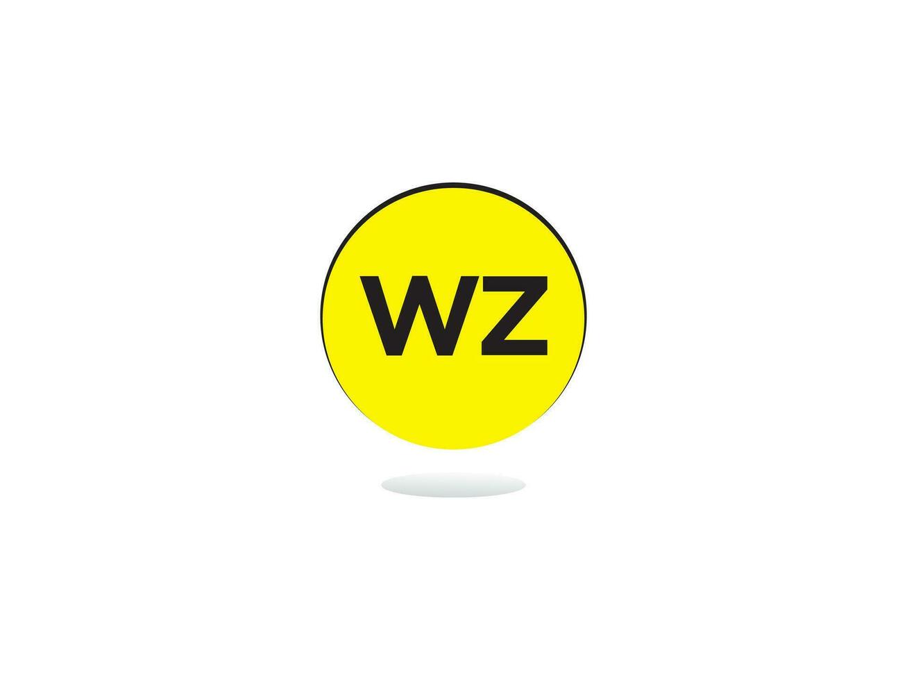 moderno wz logotipo carta, inicial wz logotipo ícone vetor