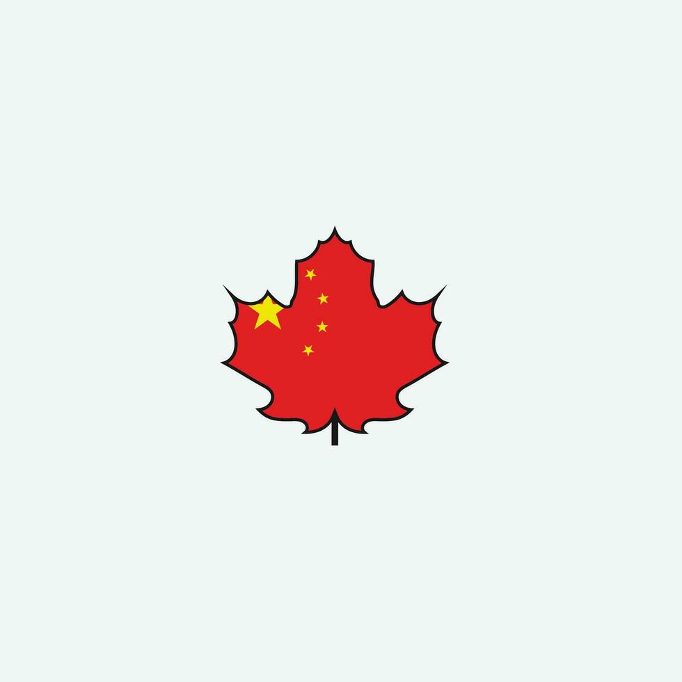 ícone de bandeira da china vetor