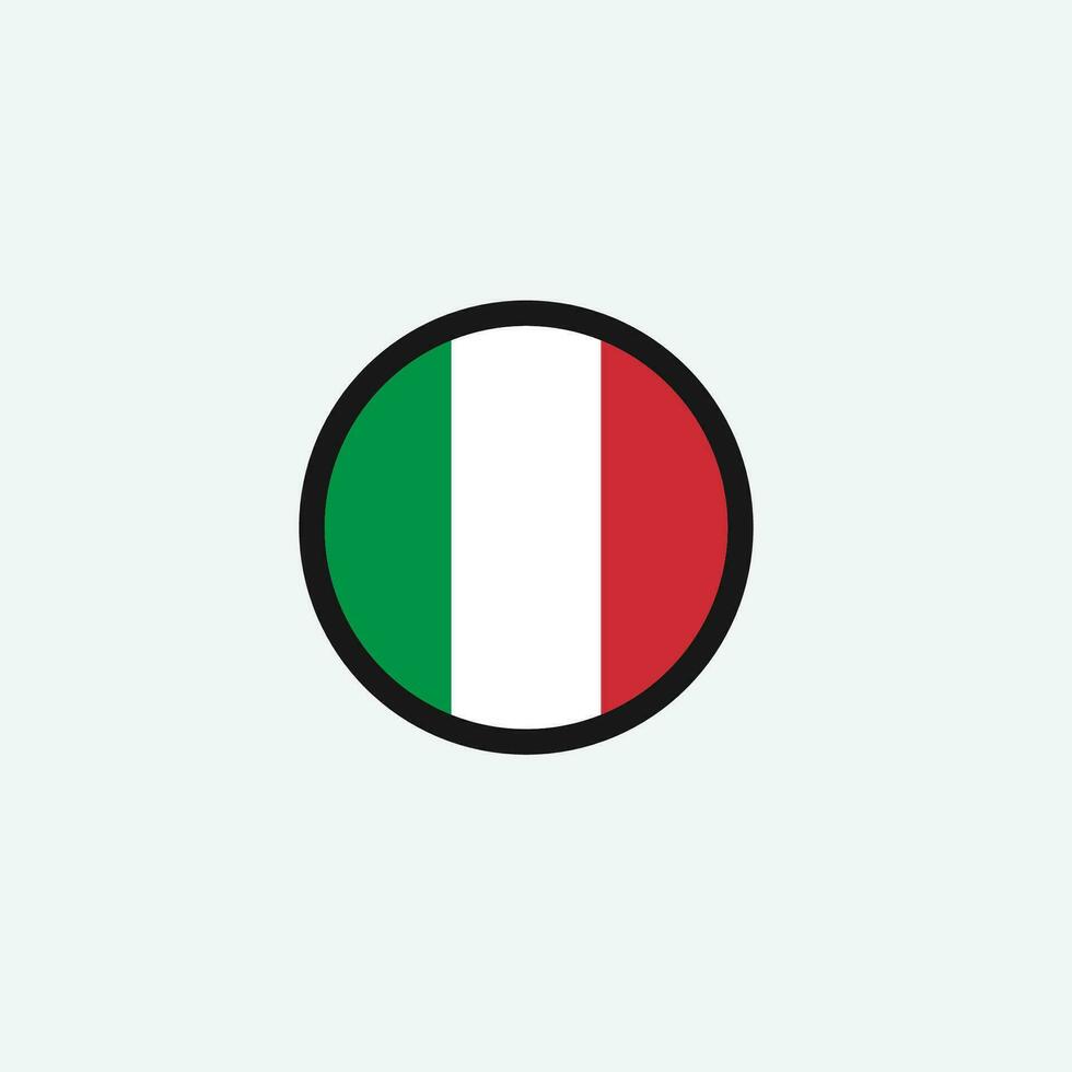 ícone da bandeira da itália vetor