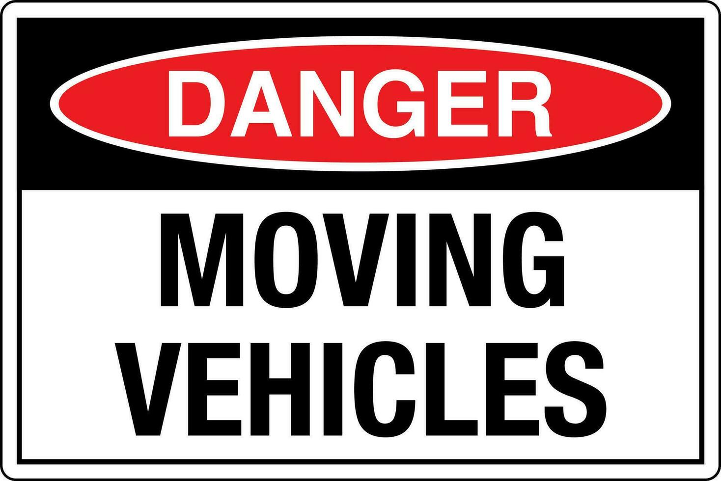 Osha padrões símbolos registrado local de trabalho segurança placa Perigo Cuidado Atenção comovente veículos vetor