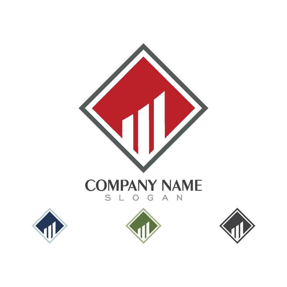 modelo de logotipo de finanças empresariais vetor