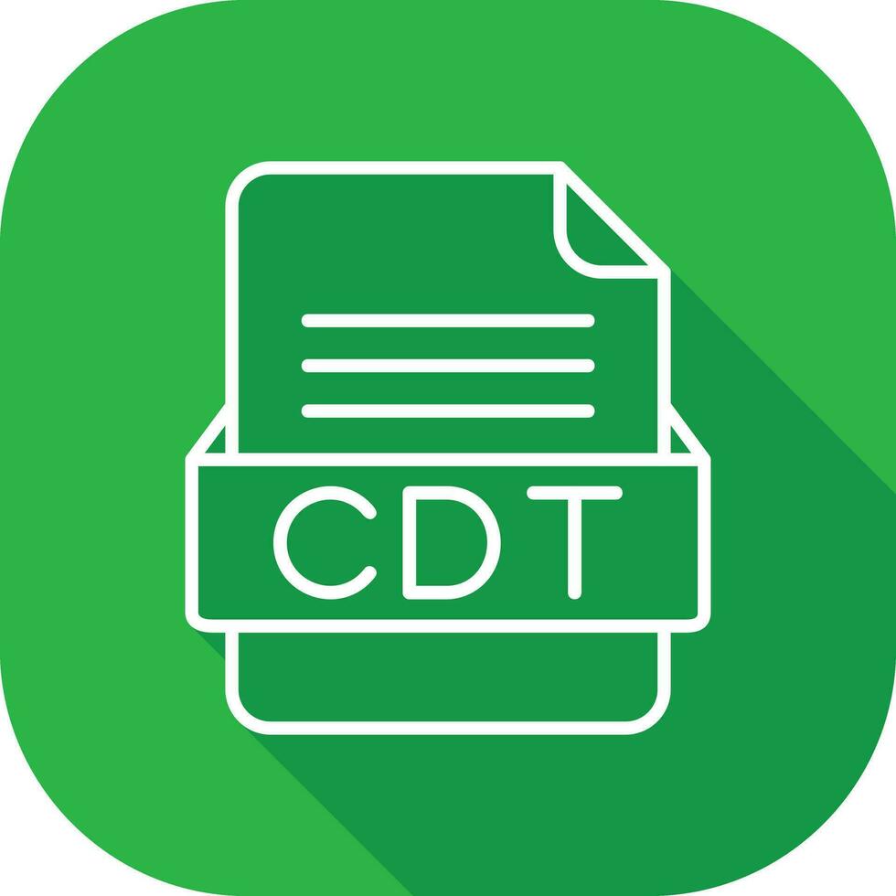 CDT Arquivo formato vetor ícone