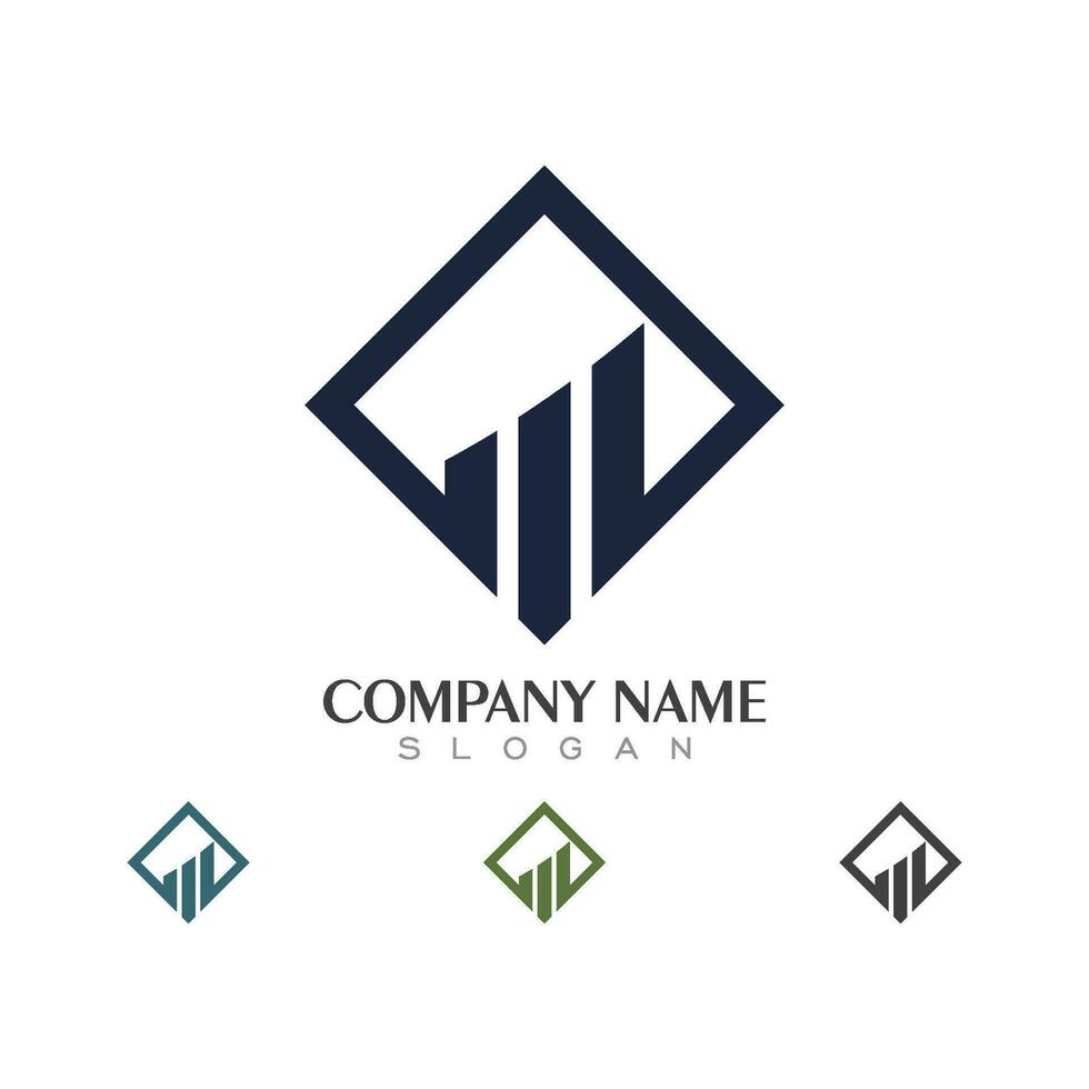 modelo de logotipo de finanças empresariais vetor