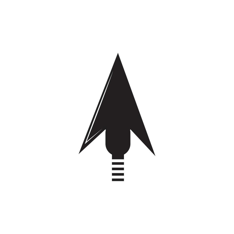 modelo de design de logotipo de vetor de lança