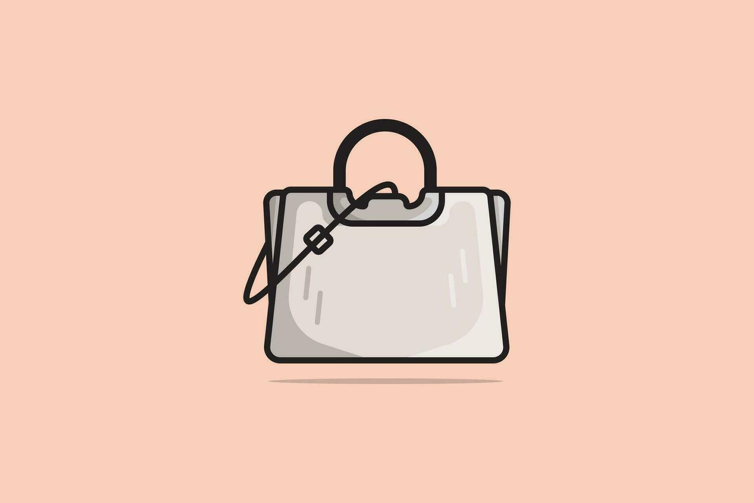 Novo chegada mulheres tarde evento Bolsa vetor ilustração. beleza moda objetos ícone conceito. mão e ombro bolsas modelos dentro moderno estilo vetor Projeto.