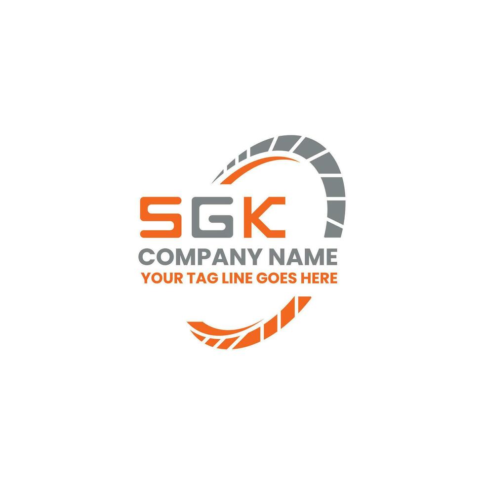 sgk carta logotipo vetor projeto, sgk simples e moderno logotipo. sgk luxuoso alfabeto Projeto
