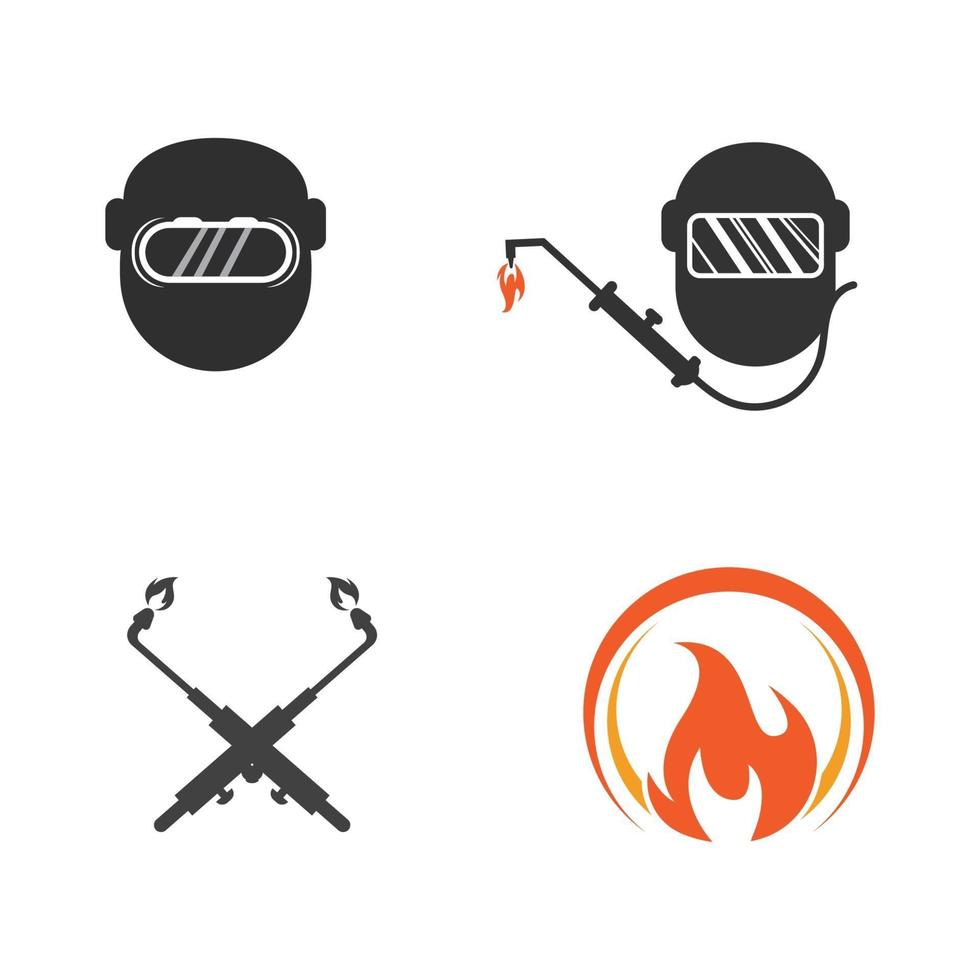ilustração do projeto do ícone do vetor da ferramenta de soldagem