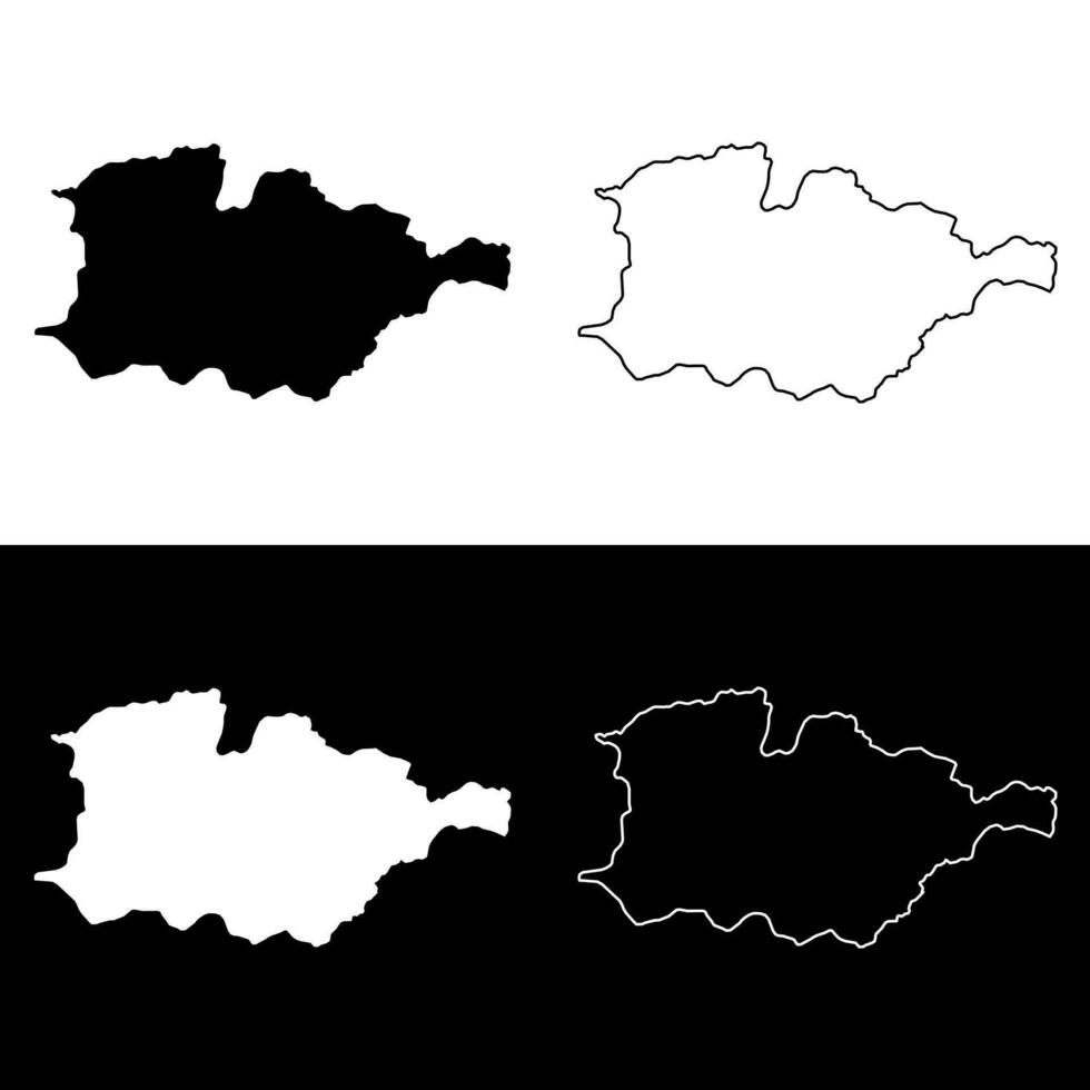 alturas berços região mapa, administrativo divisão do burkina faso. vetor ilustração.