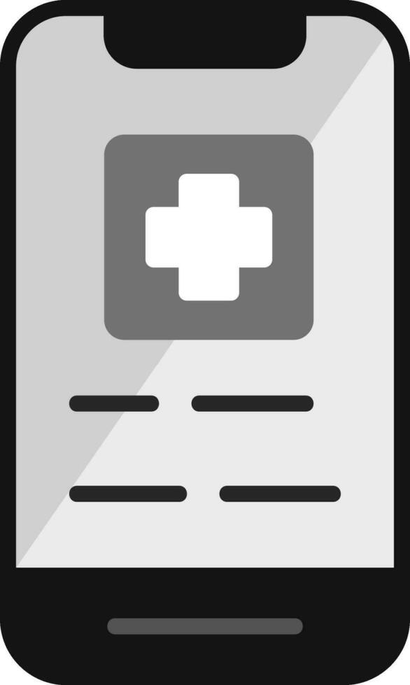 ícone de vetor de aplicativo médico