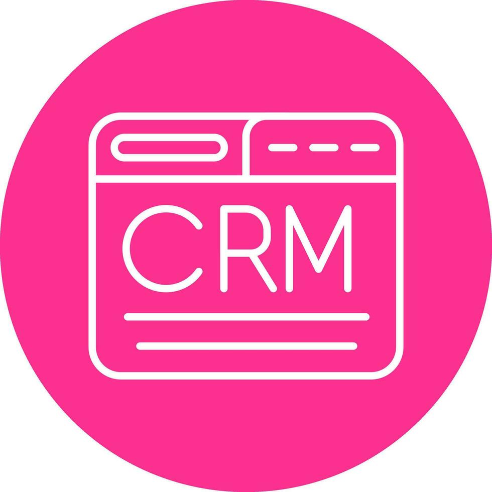 ícone do vetor crm