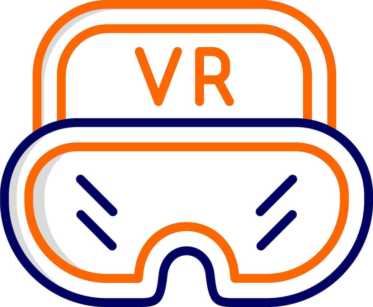 virtual óculos vetor ícone