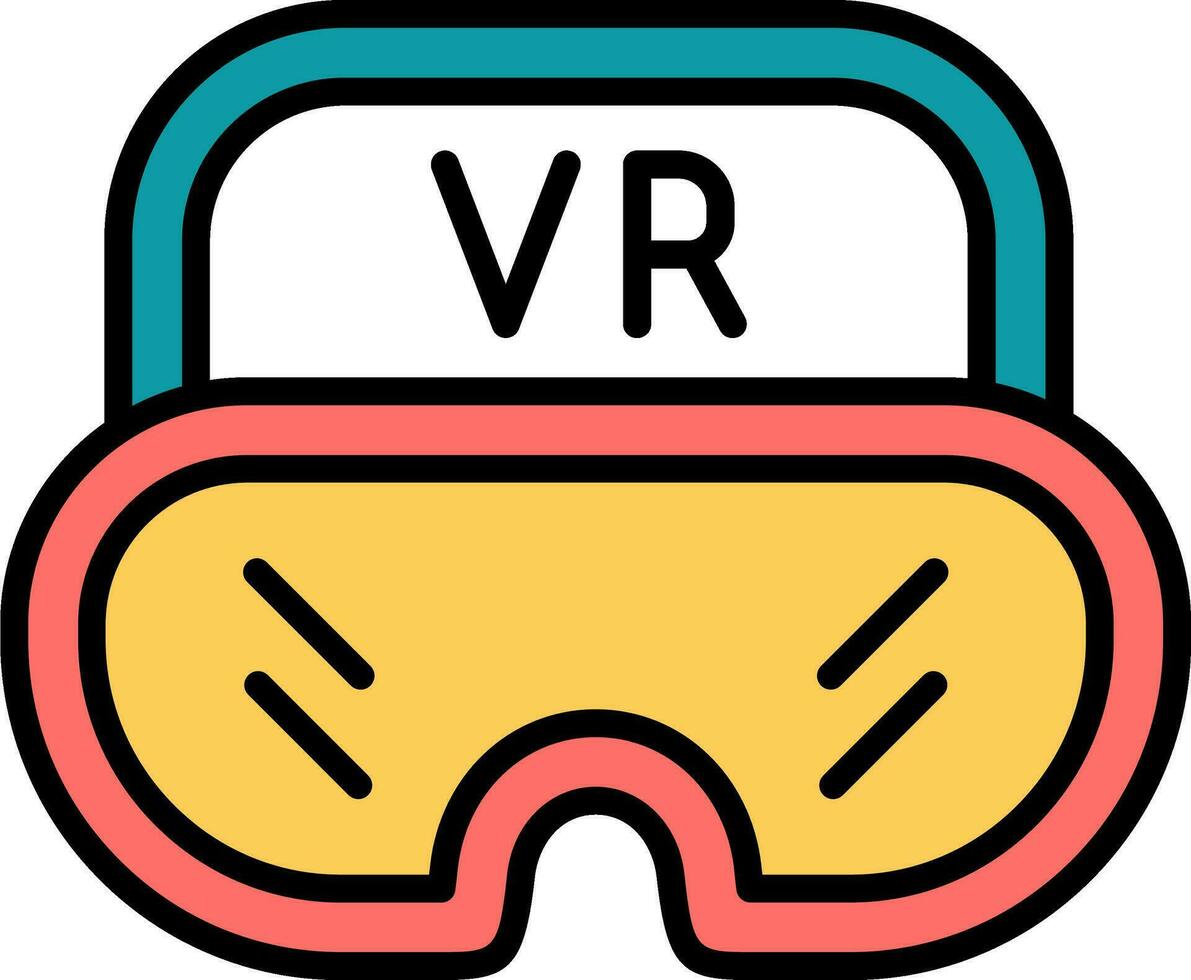 virtual óculos vetor ícone