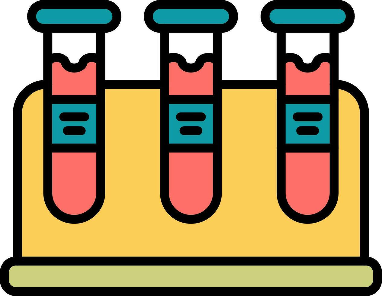 ícone de vetor de tubo de ensaio