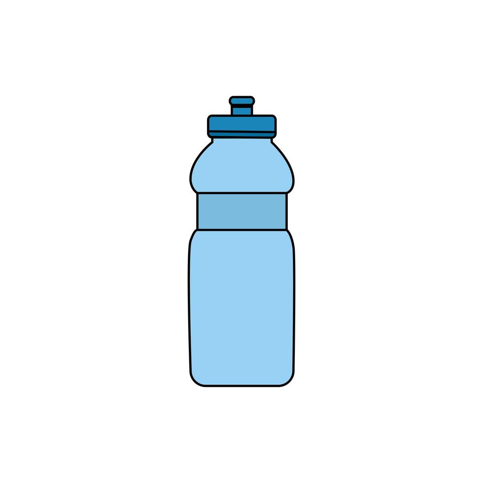 ícone isolado de garrafa de água vetor