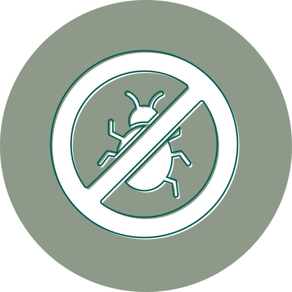 não insetos vetor ícone