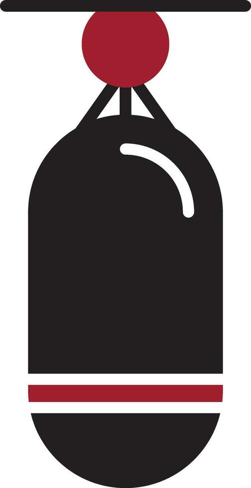ícone de vetor de saco de boxe