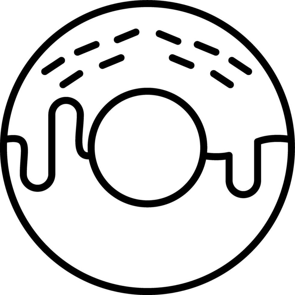 ícone de vetor de rosquinha
