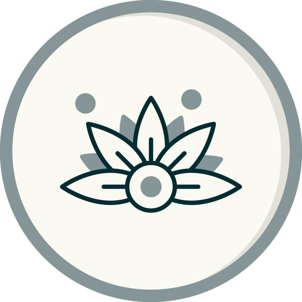 ícone de vetor de flor de lótus