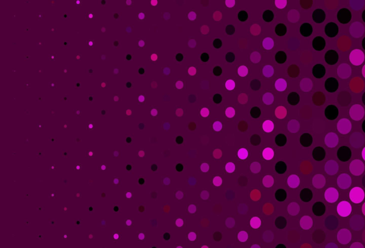 layout de vetor rosa escuro com formas de círculo.