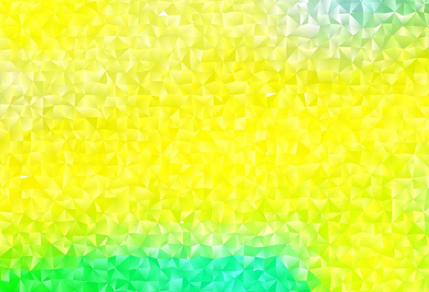 layout poligonal abstrato de vetor verde e amarelo claro.