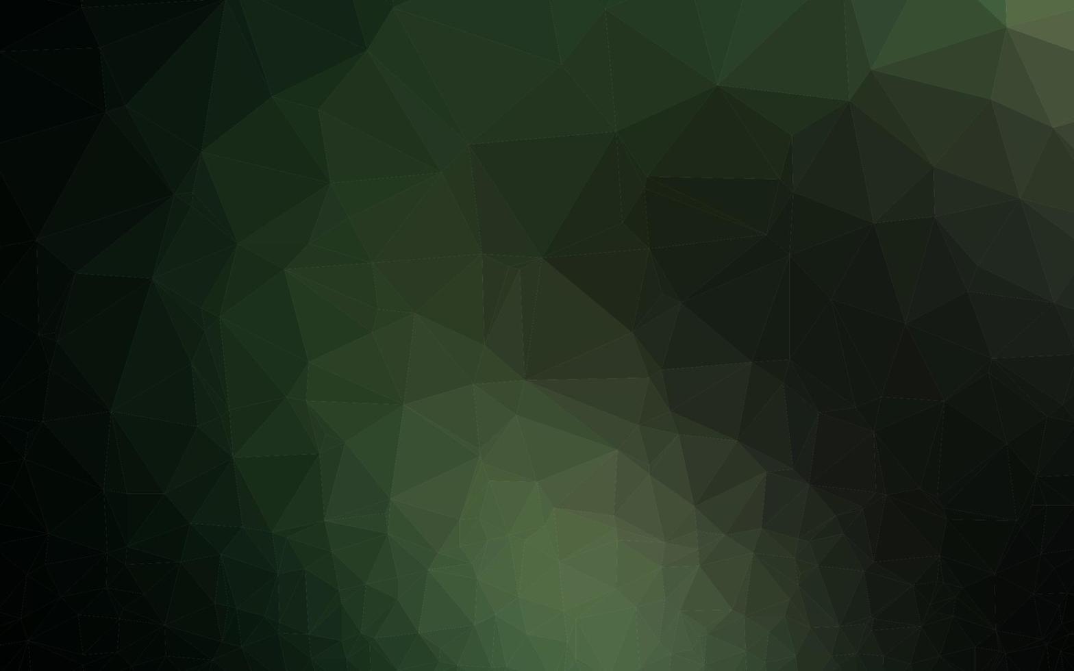 layout abstrato do vetor polígono verde escuro.