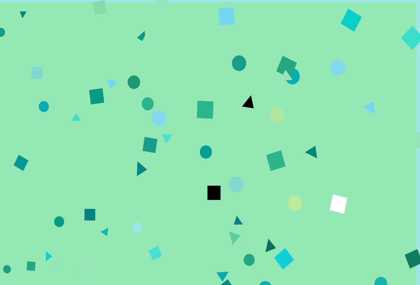 textura de vetor verde e amarelo claro em estilo poli com círculos, cubos.