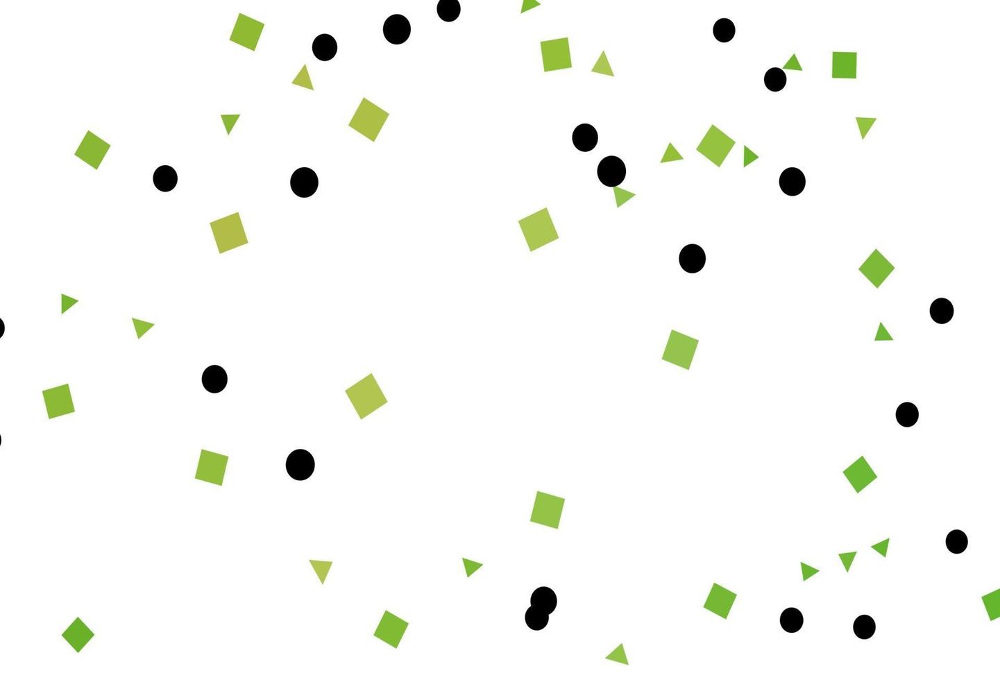 layout de vetor verde e amarelo claro com círculos, linhas, retângulos.